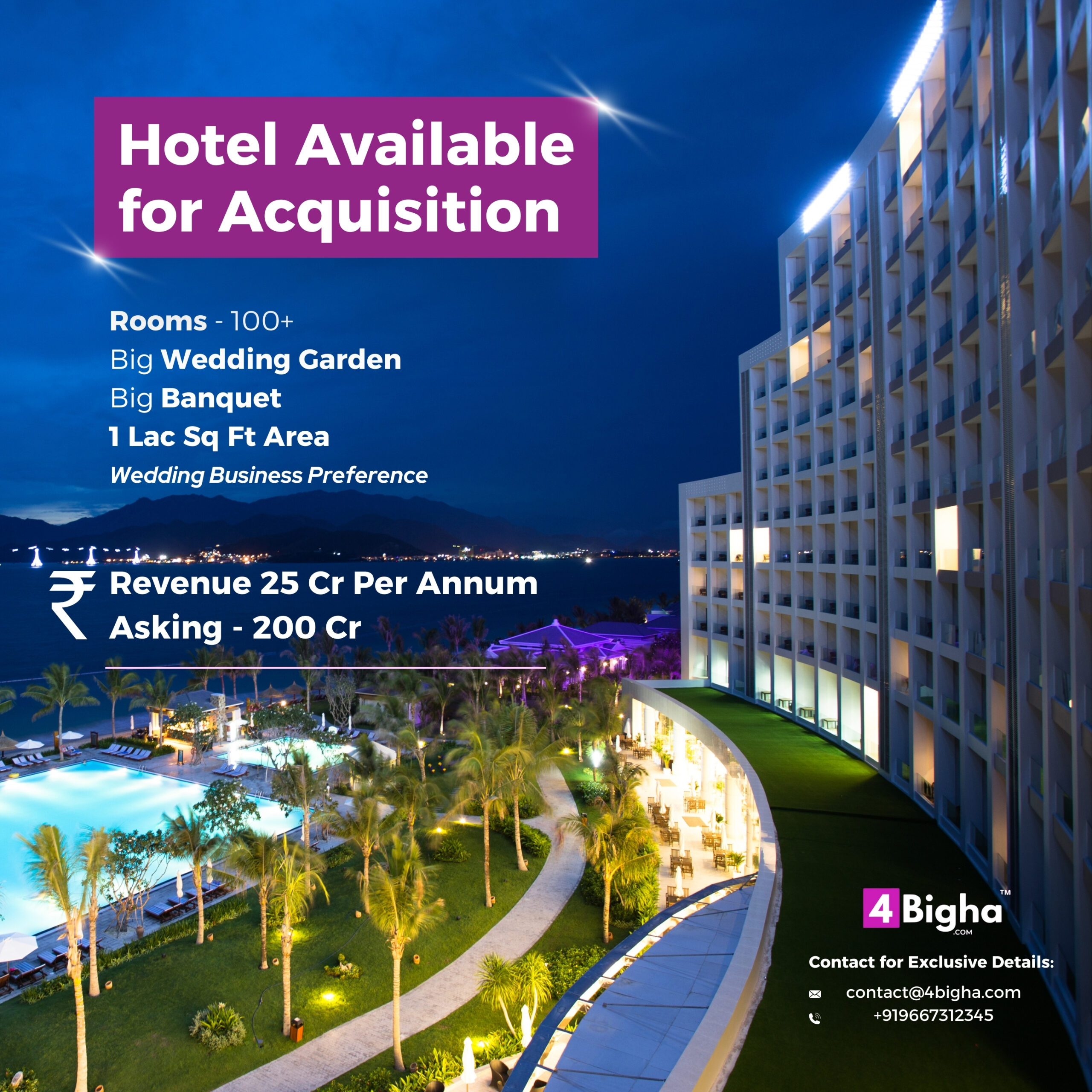Hotel Available for Acquisition​