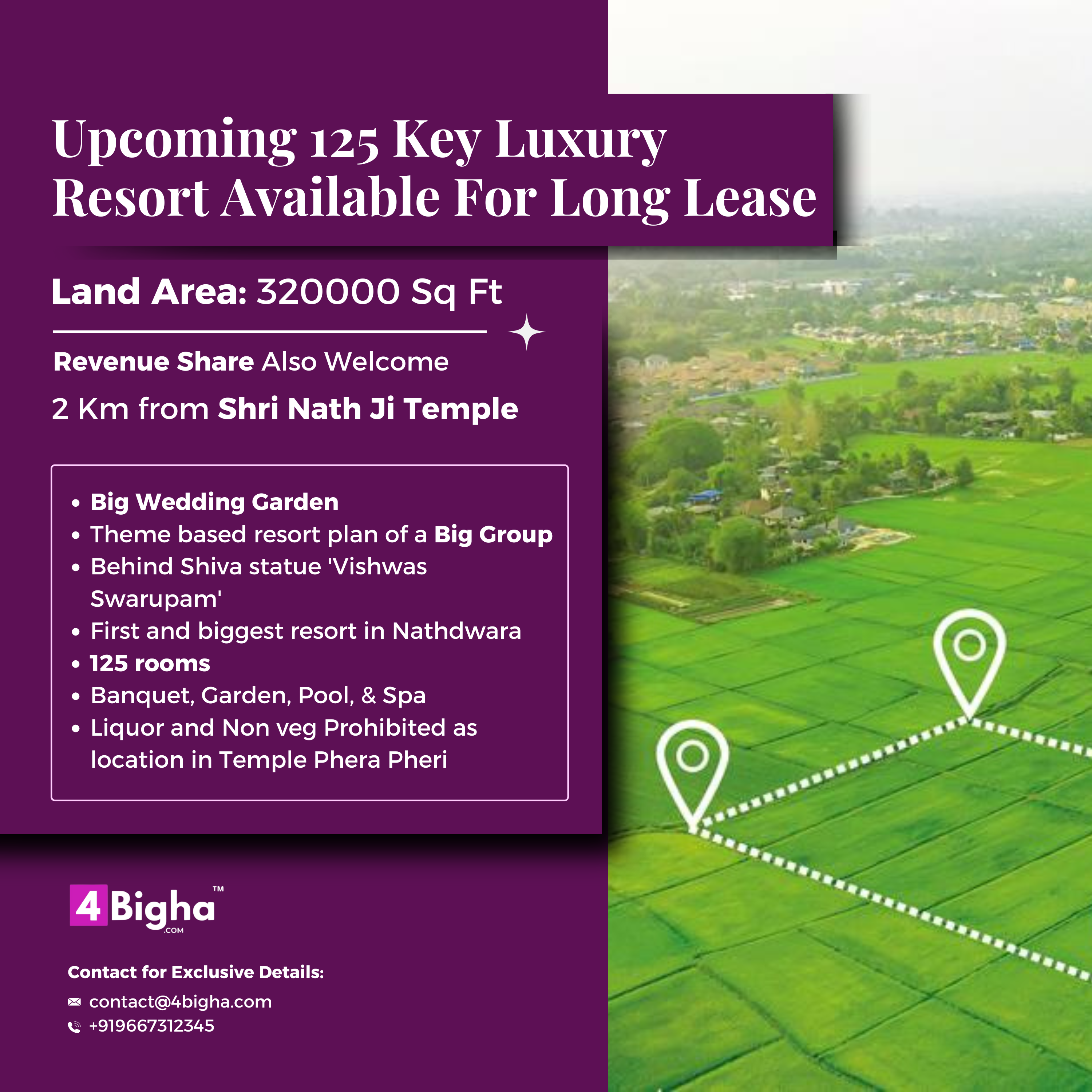 Upcoming 125 Key Luxury Resort Available For Long Lease.​